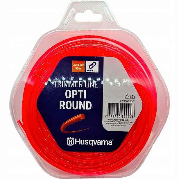 Husqvarna 597668821 Struna Opti Round 2,4 x 90 m