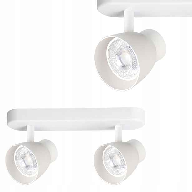 Stropní lišta s reflektory Dravo 2 spot bílá 2xGU10 Light Prestige