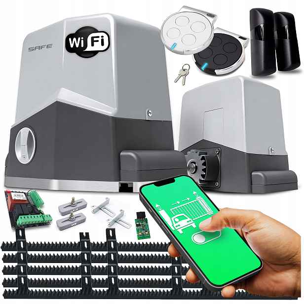 Set Pohon Pro Posuvnou Bránu Pohon dálkové ovládání 600 kg Wifi automatová lišta