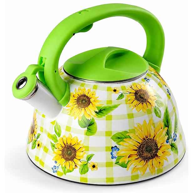 Konvice Smaltovaná Klasická 3L Květiny Retro Smalt Indukce Plyn