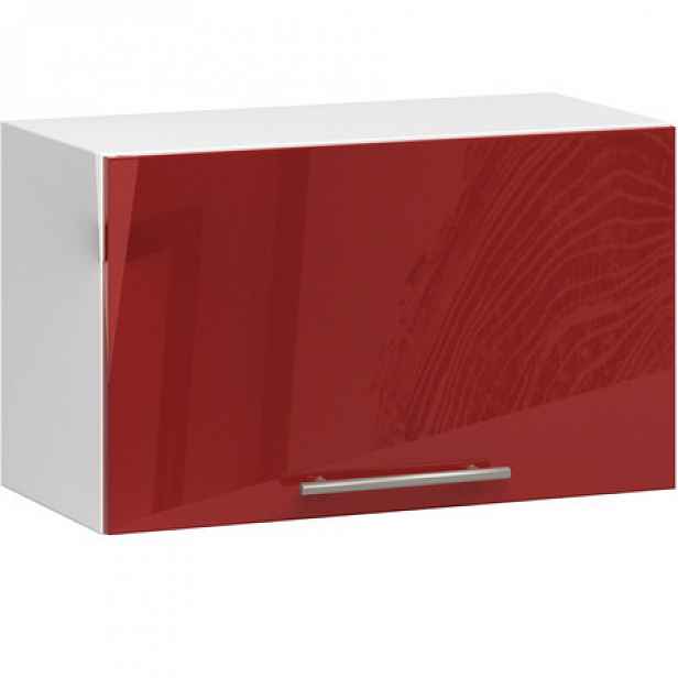 Kuchyňská skříňka OLIVIA W60OK - bílá/červený lesk