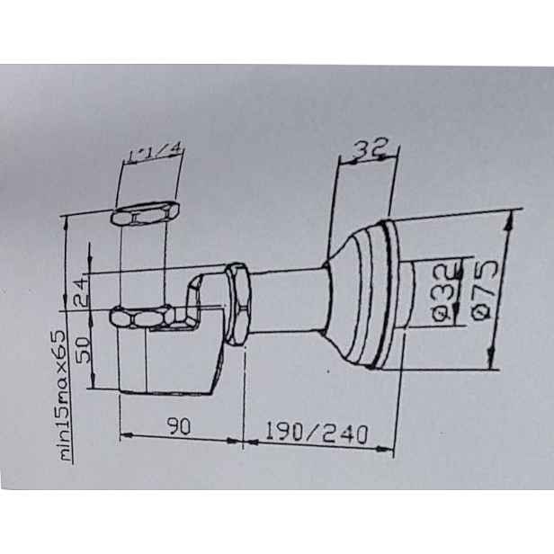 Villeroy & Boch - Designový sifon, chrom 92237861