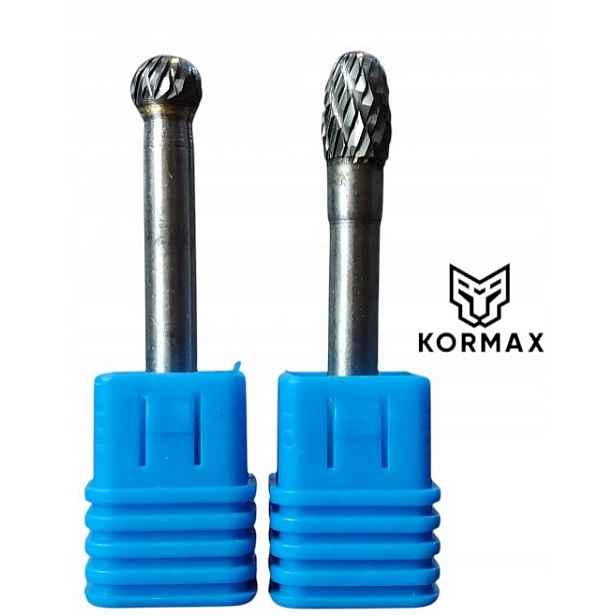 Rychlootáčkový frézovací rotační pilník 8 mm na kov s karbidem Set 2ks
