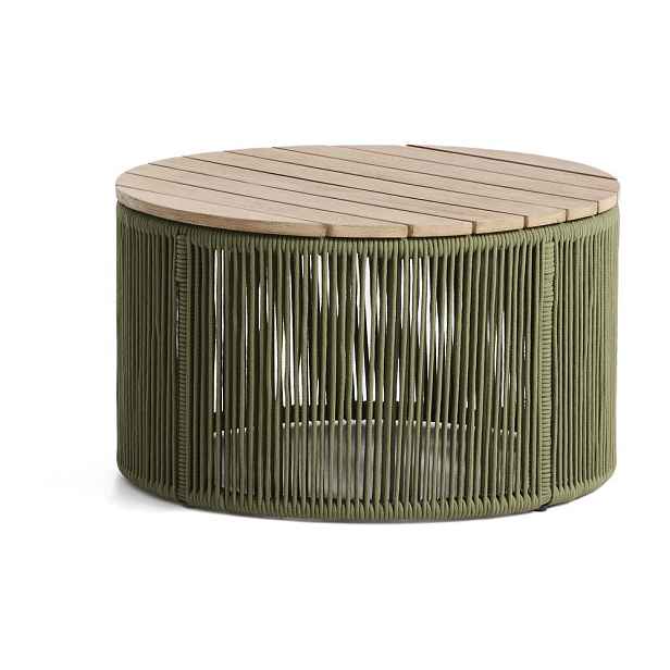 Kulatý zahradní konferenční stolek s deskou z akácie ø 60 cm Dandara – Kave Home