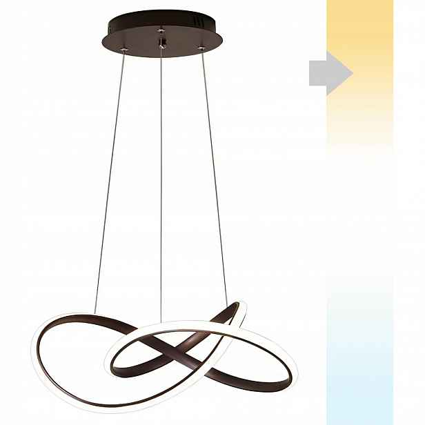 Led Lampa Do Obývacího Pokoje Závěsná, Moderní Černý Lustr, Barva Žlutá Teplá