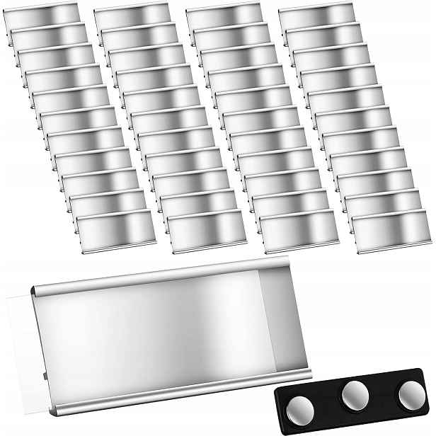 Sada štítků s magnetem, magnetické štítky, 50 kusů