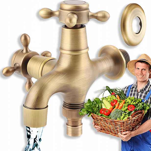 Venkovní Kohoutek Se Zahradní Hadicí S Dvojitou Instalací, Snadná Instalace