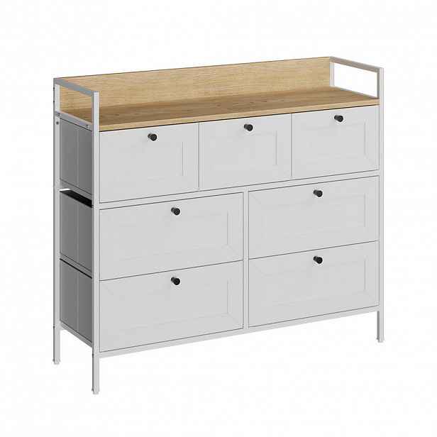 Vicco KOMODA Belaro Bílá 98 x 85 cm se 7 zásuvkami