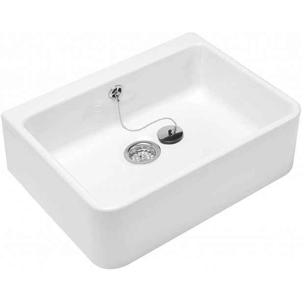 Villeroy & Boch O.novo - Keramický dřez na desku, 50x41 cm, alpská bílá 63210001