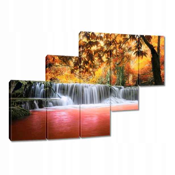 Obraz 150x105 Oranžový vodopád