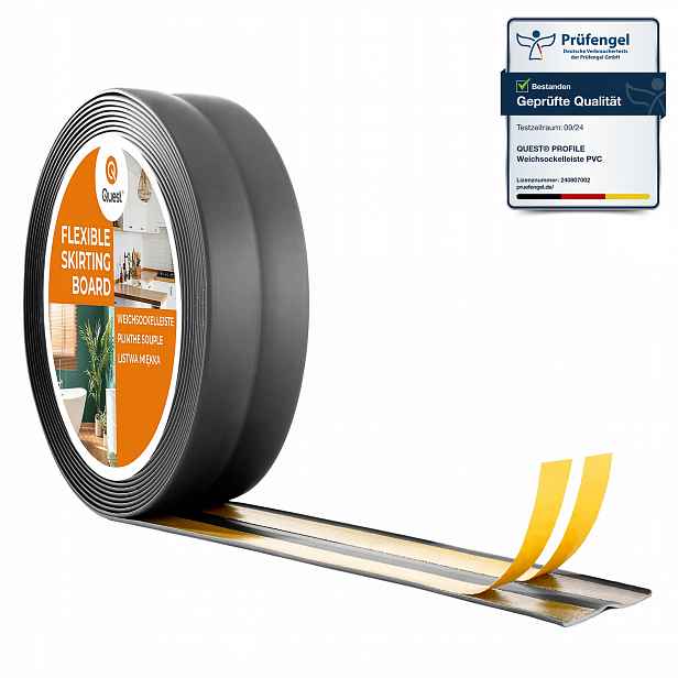 Dokončovací lišta samolepicí grafit antracit Pvc 18