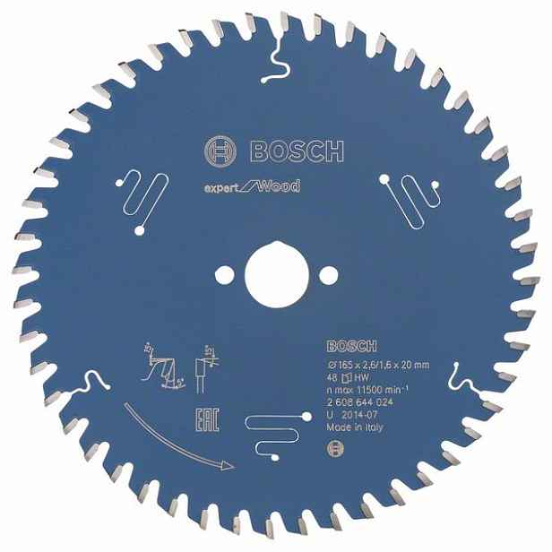 Kotouč pilový Bosch Expert for Wood 165×20×2,6 mm 48 z.
