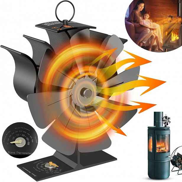 Krbový Ventilátor S 8 Lopatkami, Motory S Teploměrem, Vyrobený Z Hliníku