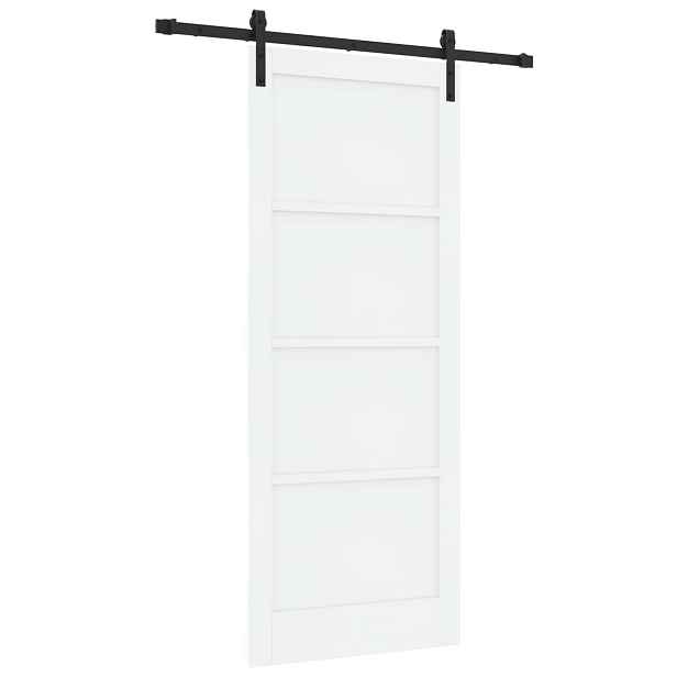 vidaXL Posuvné dveře 86 x 211 cm Masivní borovicové dřevo Bílá a černá