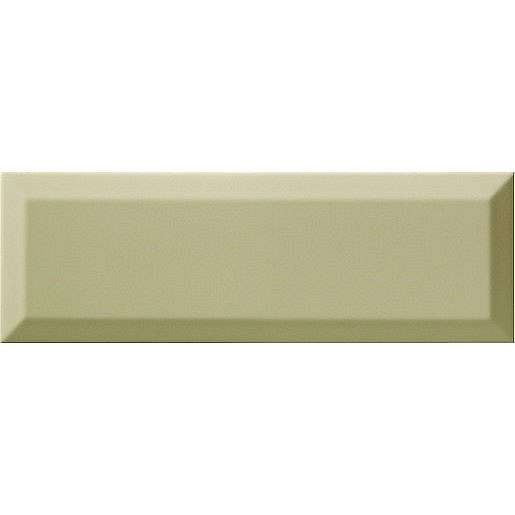 Obklad Ribesalbes Chic Colors olive bisel 10x30 cm lesk CHICC1665