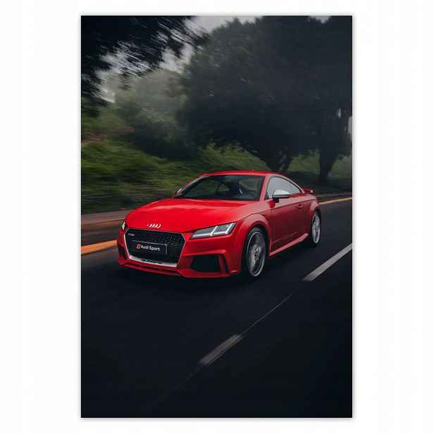Plakáty 125x185 Červené Audi Auto