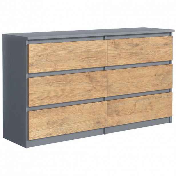 RAUMHIRSCH FURNITURE KOMODA antracitová, Lancelot 139/79/39