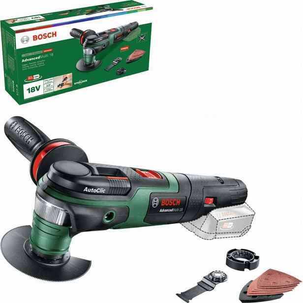 Bosch - 18V AKU oscilační multibruska, bez baterie a nabíječky 0603104000
