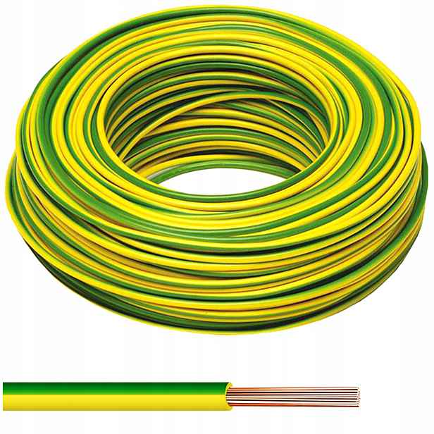 Kulatý kulatý kabel, ohebný (lanko) LgY Elektrokabel 1 x 1,5