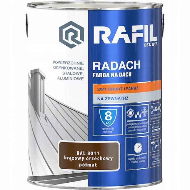 Radach 5L hnědý ořechový Ral 8011 polomatný Rafil