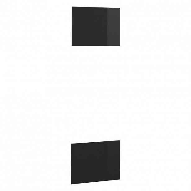 Vicco KUCHYŇSKÁ DVÍŘKA R-Line Černý vysoký lesk 59.6 x 88.4 cm nábytková čela pro skříň k vestavné mikrovlnné troubě