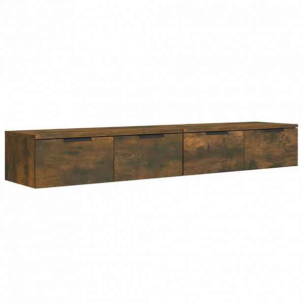 vidaXL Nástěnné skříňky 2 ks kouřový dub 68x30x20 cm kompozitní dřevo