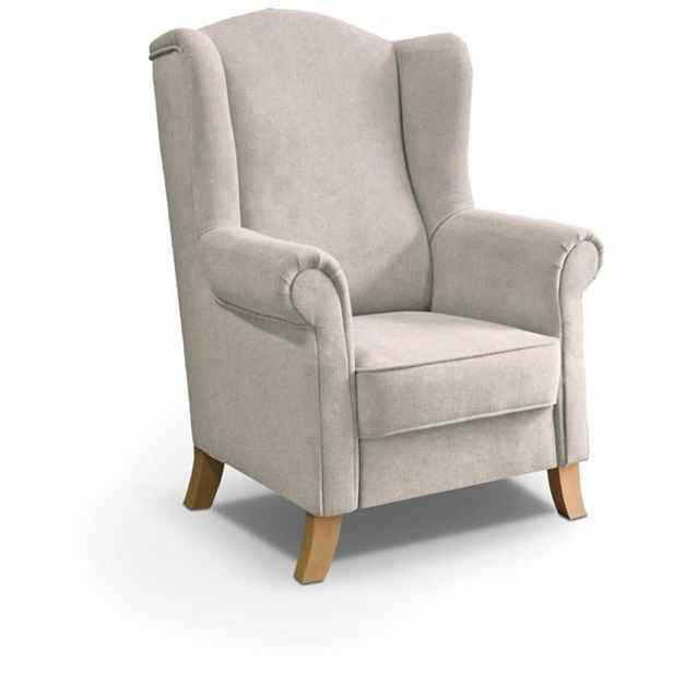 Beautysofa KŘESLO UŠÁK Leonardo béžové
