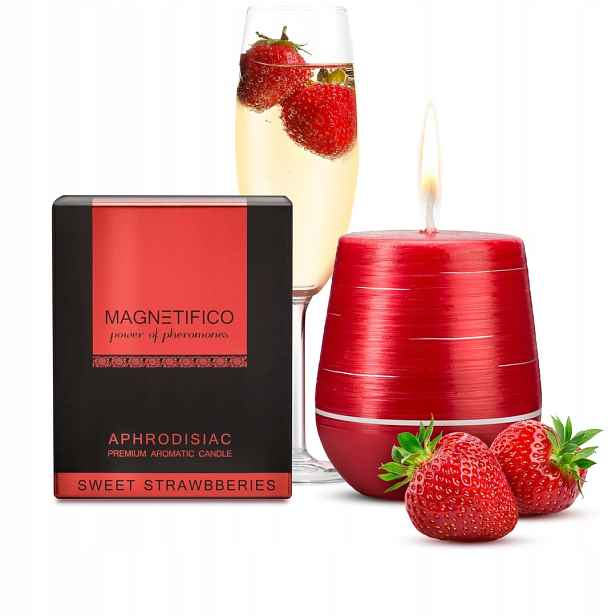 Magnetifico Aphrodisiac Candle Vonná svíčka Jahoda 36 hodin Eu