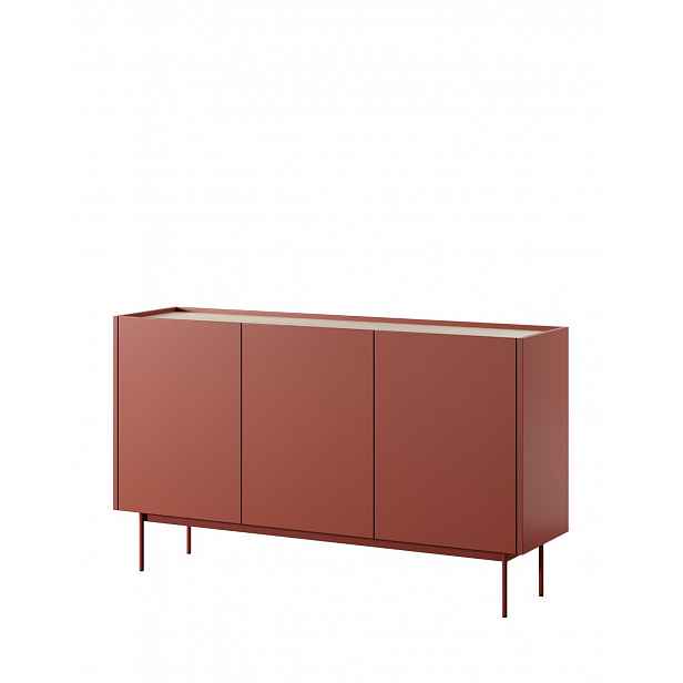 Moderní komoda Color K-144 cihlová/dub linea