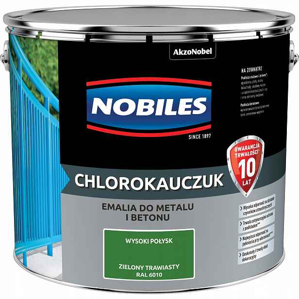 Nobiles Chlorkaučuk Smalt 10 L Zelený Travnatý Ral 6010