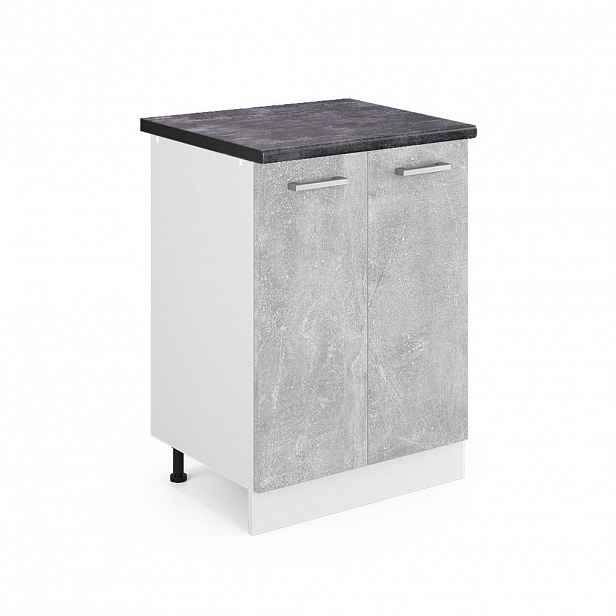 Vicco SPODNÍ SKŘÍŇKA KUCHYŇSKÉ LINKY R-Line Beton 60 cm , PD Antracit