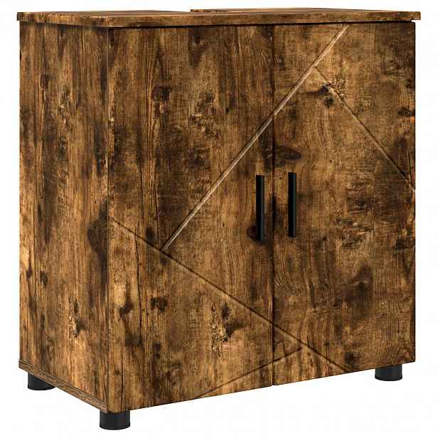 vidaXL Koupelnová skříň Kouřový dub 61 x 35 x 64 cm