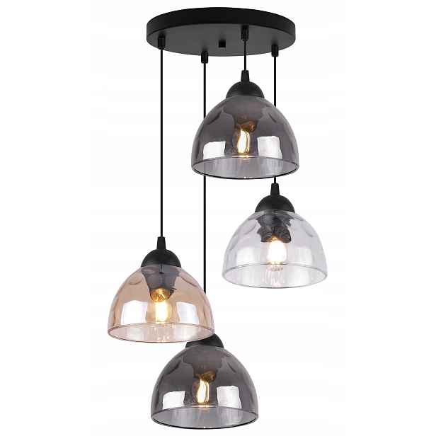 Závěsná Stropní Lampa Lustr Misa Skleněné Stínidlo Do Jídelny Kuchyně Pl