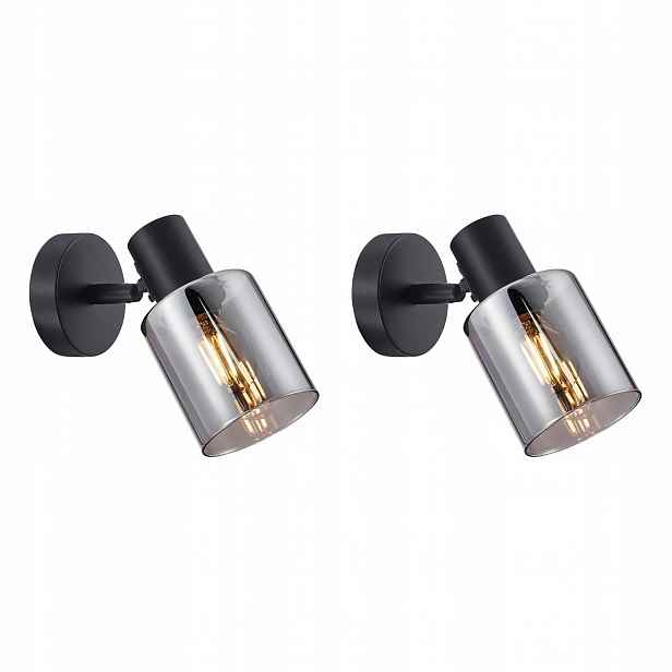 Sada 2 lamp Spot Santia Černé Elegantní Italux