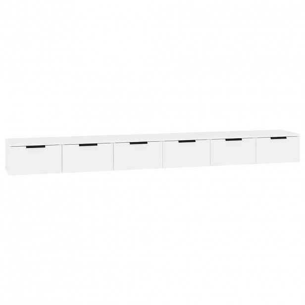 vidaXL Nástěnné skříňky 2 ks bílé 102 x 30 x 20 cm kompozitní dřevo