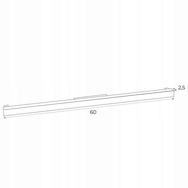 Maxlight Magnetická lanová lampa černá Led 17W 637lm 3000K