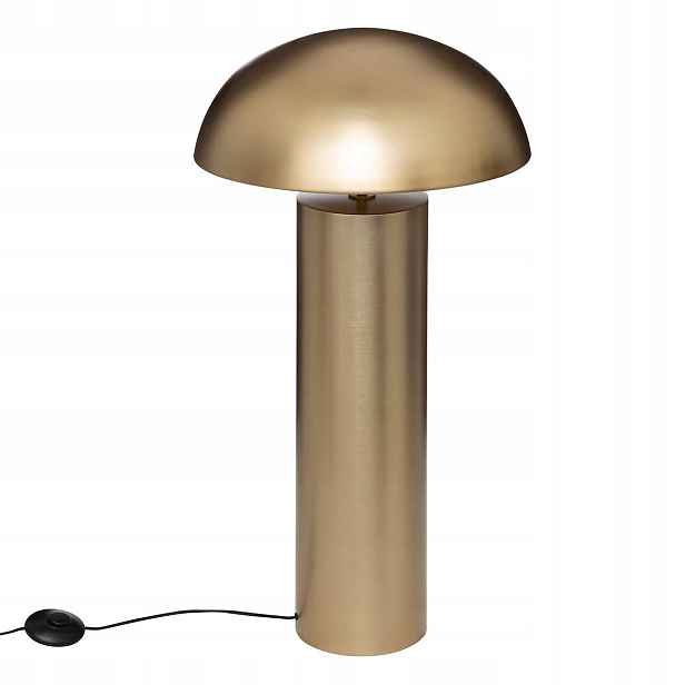 Stojací Podlahová Lampa zlatá, houba, výška 97 cm, Retro Lampa