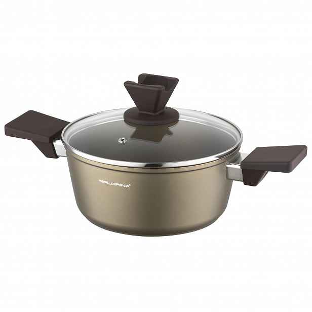 Hrnec Tradiční Hliníkový Florina Aston 26 cm 5,1L Šampaňský Non-stick