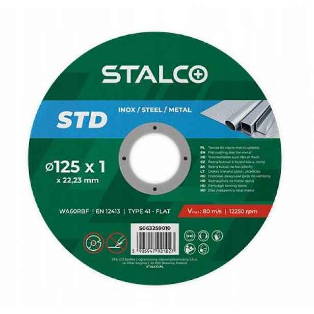 Řezací kotouč na kov plochý Std 125 x 1,0 mm S063259010