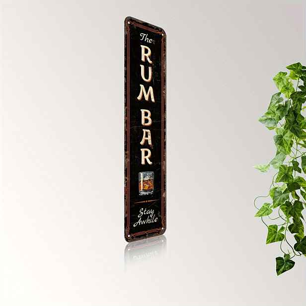 TEMU 2D Plochý, 1ks 1ks 1ks 1ks Vintage Rum Bar Cedule - Rustikální "Zůstaňte Zatímco" Pub Nástěnná Dekorace Vhodná pro Dárky do Mužské Jeskyně -