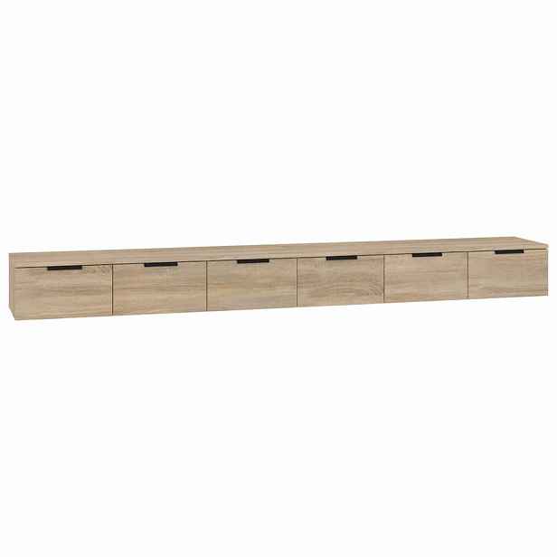 vidaXL Nástěnné skříňky 2 ks dub sonoma 102x30x20 cm kompozitní dřevo
