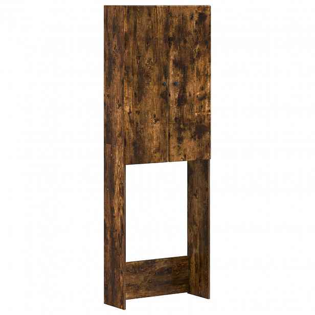 vidaXL Toaletní skříňka BREDA Kouřový dub 66 x 25,5 x 190 cm