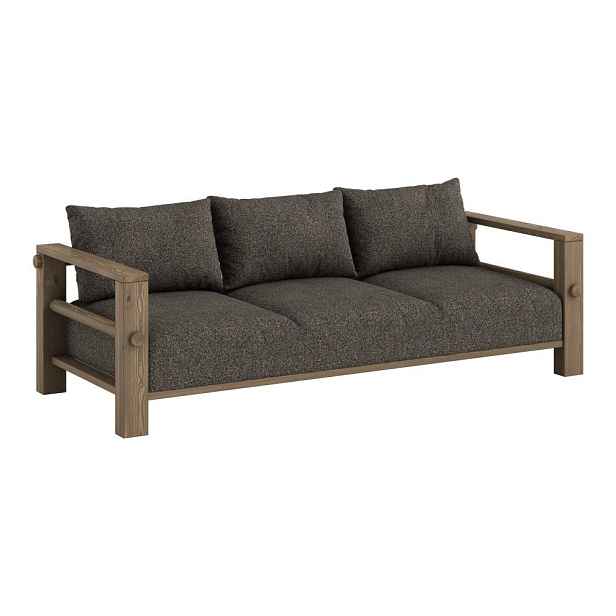 Tmavě šedá pohovka 225 cm Bare – Karup