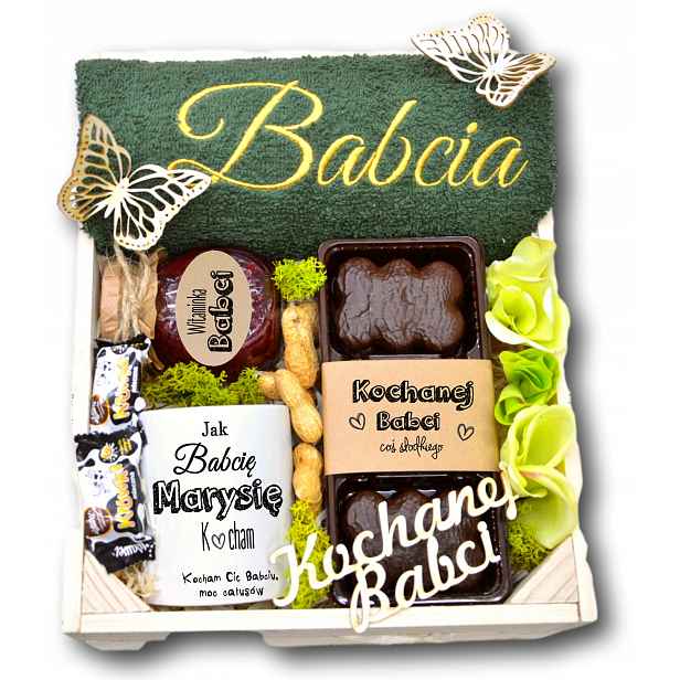 Den babiček, ručníky, výšivka, dárek, poděkování