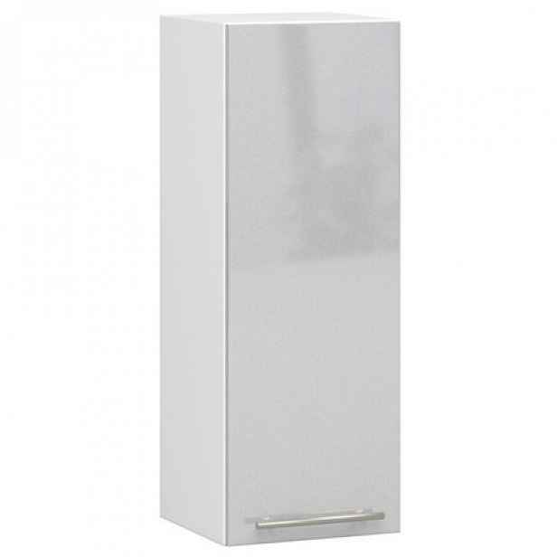 Kuchyňská skříňka OLIVIA W30 H720 - bílá/šedý lesk