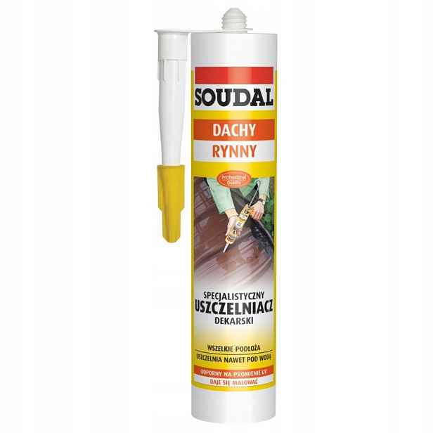 Soudal specializovaný pokrývačský tmel Bezbarvý