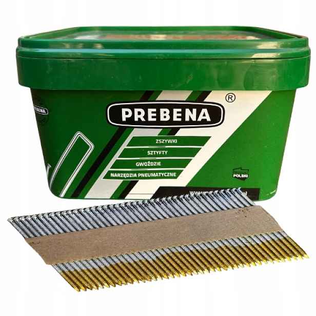 Prebena Kroužkové hřebíky pro pistoli 3,1 x 90 mm na papíře 2000