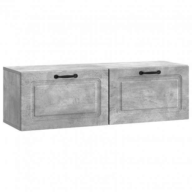 vidaXL Nástěnná TV skříň Nástěnný Betonově šedá 98 x 31 x 30 cm