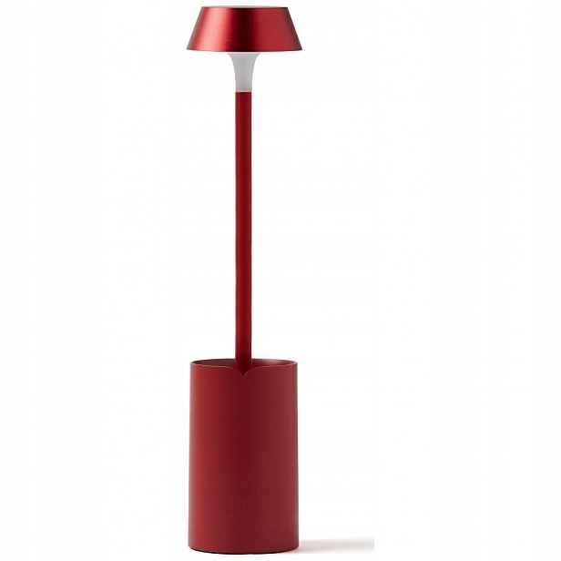 Led lampička Lexon Mimi na čtení, tmavě červená