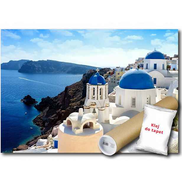 Vinylová fototapeta Řecko Santorini 152x104
